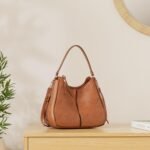 Realer Hobo Crossbody Bags for Women Designer Faux Leather Hobo Handbags Retro Large Size Shoulder Bag Bucket Purse - Image 4