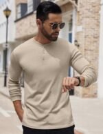 COOFANDY Men's Henley Shirts Long Sleeve Button T-Shirt Lightweight Fashion Casual Pullover Shirt - Image 7