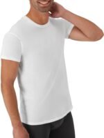 Hanes Men's Undershirt Packs, Stay-Tucked Soft Cotton Undershirts, Best Undershirts for Men, White/Black/Asstd Multipacks - Image 5