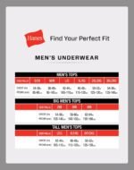 Hanes Men's Undershirt Packs, Stay-Tucked Soft Cotton Undershirts, Best Undershirts for Men, White/Black/Asstd Multipacks - Image 8