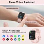 Fitpolo Smart Watches for Women Android iPhone, 1.8'' HD Women Smartwatch with Alexa Built-in, Bluetooth Calls, IP68 Waterproof, 7 Days Battery, Heart Rate/Sleep/SpO2 Monitor, 110 Sports Mode - Image 3