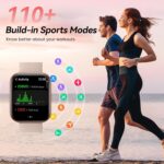 Fitpolo Smart Watches for Women Android iPhone, 1.8'' HD Women Smartwatch with Alexa Built-in, Bluetooth Calls, IP68 Waterproof, 7 Days Battery, Heart Rate/Sleep/SpO2 Monitor, 110 Sports Mode - Image 5