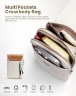 befen Genuine Leather Crossbody Bags for Women, Cell Phone Cross body Purse Bag with RFID Blocking Card Slots - Image 4