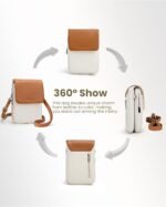 befen Genuine Leather Crossbody Bags for Women, Cell Phone Cross body Purse Bag with RFID Blocking Card Slots - Image 5