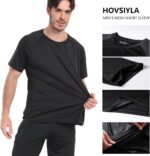 HovSiyla 1/5 Pack Running Shirts Men Sport Tops Dry Fit Gym Wicking Athletic T Shirts Breathable Cool Workout Shirts - Image 3