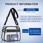Oraben Clear Bag for Stadium Events Clear Purse Stadium Bag Satchel Handbags for Sports Events Concerts Festivals | Stadium Approved - Image 6
