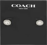 COACH Women's Signature Stud Earrings - Image 3