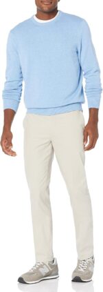 Amazon Essentials Men's Cable Knit Long-Sleeve Crewneck Sweater, 100% Cotton, Big & Tall Options Available - Image 4