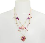 Betsey Johnson Womens Butterfly Charms Layered Necklace - Image 3