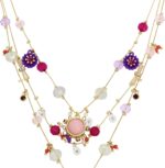 Betsey Johnson Womens Butterfly Charms Layered Necklace - Image 4