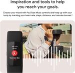 Fitbit Charge 6 Fitness Tracker with Google Apps - Heart Rate on Exercise Equipment - 3-Month Google Health Premium Membership Included - Health Tools - Obsidian/Black - Small&Large Bands Included - Image 4