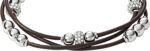 Fossil Women's Stainless Steel and Genuine Leather Bracelet for Women - Image 3