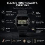 Casio F91W Series | Digital Watch | Water Resistant | LED Light | 1/100 SEC Stopwatch | Regular Time Keeping (HR, Min, SEC, PM, Date, Day) | Daily Alarm | Lightweight | 7 Year Battery - Image 3
