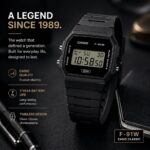 Casio F91W Series | Digital Watch | Water Resistant | LED Light | 1/100 SEC Stopwatch | Regular Time Keeping (HR, Min, SEC, PM, Date, Day) | Daily Alarm | Lightweight | 7 Year Battery - Image 4