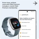 Fitbit Versa 4 Fitness Smartwatch with Daily Readiness - 3-Month Google Health Premium Membership Included - GPS, 24/7 Heart Rate, 40+ Exercise Modes, Sleep Tracking - Waterfall Blue/Platinum, - Image 5