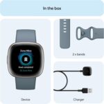 Fitbit Versa 4 Fitness Smartwatch with Daily Readiness - 3-Month Google Health Premium Membership Included - GPS, 24/7 Heart Rate, 40+ Exercise Modes, Sleep Tracking - Waterfall Blue/Platinum, - Image 7