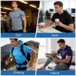 HovSiyla Mens Athletic Dry Fit Hoodie Shirts Workout Casual Sun Protection Hiking Sweatershirt Short Sleeve Sports Gym Tops - Image 7