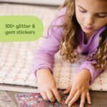 Melissa & Doug Design-Your-Own Bracelets with 100+ Sparkle Gem & Glitter Stickers, Kids Snap Bracelets, Stickers & Jewelry Crafts, Preschool Toys for Girls & Boys Ages 4+ - Image 5
