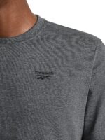 Reebok Men's Small Logo Crewneck T-Shirt, Standard Fit, Lightweight Cotton-Poly Jersey Fabric - Image 4