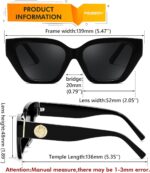 FEISEDY Women's Polarized Cat Eye Sunglasses - UV400 Protection, Trendy Design for Driving & Daily Wear B0299 - Image 6