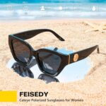 FEISEDY Women's Polarized Cat Eye Sunglasses - UV400 Protection, Trendy Design for Driving & Daily Wear B0299 - Image 7