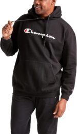 Champion Men's Pullover Graphic Fleece Hoodie, Standard Fit, Midweight Fleece, Classic Script Logo - Image 4
