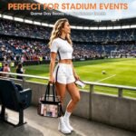 Oraben Clear Tote Bag Clear Bag Stadium Approved 12x6x12 Stadium Bag for Work, Sports Games,Gym - Image 3