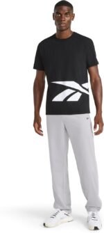 Reebok Men's Big Short Sleeve Crewneck T-Shirt, Standard Fit, Lightweight Cotton-Poly Jersey Fabric - Image 3