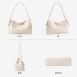 BOSTANTEN Shoulder Bag for Women Pebbled Vegan Leather Purses Soft Hobo Handbag Supple Bag for Travel Work - Image 5