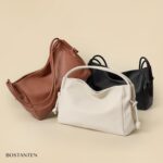 BOSTANTEN Shoulder Bag for Women Pebbled Vegan Leather Purses Soft Hobo Handbag Supple Bag for Travel Work - Image 6