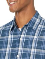 Amazon Essentials Men's Regular-Fit Short-Sleeve Poplin Shirt, Collared, Washed - Image 4
