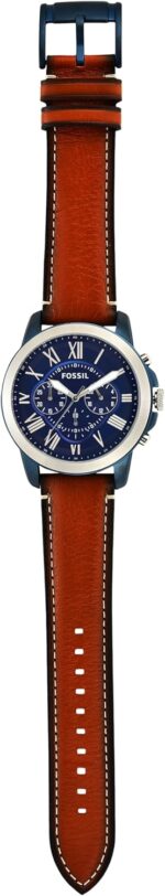 Fossil Men's Watch, Grant Quartz Stainless Steel Chronograph Watch for Men - Image 3