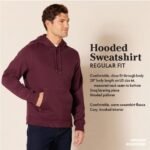 Amazon Essentials mens Fleece Pullover Hooded Sweatshirt - Image 2