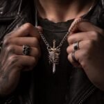 COPPERTIST.WU Beating Heart Pendant Gothic Ribcage Sword Skeleton Jewelry Charm for Men Women - Image 4