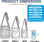 USPECLARE Clear Purse Stadium Transparent Messenger Bag Stadium Approved for Men and Women Clear CrossBody Bag - Image 4