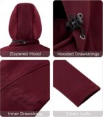 wantdo Women's Softshell Rain Jacket Lightweight Waterproof Fleece Lined Windbreaker Jacket with Hood - Image 6