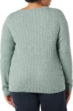 Amazon Essentials Women's Lightweight Cable Knit Long Sleeve Sweater - Image 3
