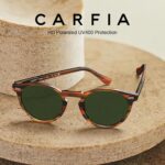 CARFIA Acetate Polarized Sunglasses for Men Retro Classic Round Shades - Image 4