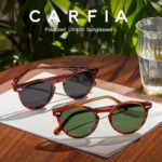 CARFIA Acetate Polarized Sunglasses for Men Retro Classic Round Shades - Image 9