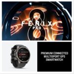 Garmin fēnix® 8 Pro, 51mm, AMOLED Display, Premium Connected Multisport GPS Smartwatch, inReach® Technology, Sapphire, Titanium with Graphite/Black Silicone Band - Image 7