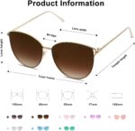 SOJOS Mirrored Flat Lens Fashion Sunglasses for Women SJ1085 - Image 4