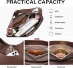 CLUCI Womens Purses and Handbags, Soft Vegan Leather Hobo Bags with Adjustable Strap, Lightweight Slouchy Shoulder Bag - Image 4