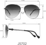 Jessica Simpson Women's Classic, Elegant, and Metal Aviator Pilot Sunglasses UV400 Protection - Image 6