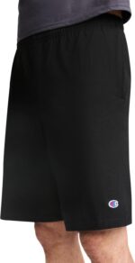 Champion Men's Lounge Shorts, Standard Fit, 9 Inch Inseam, Lightweight 100% Cotton, Available in Regular and Big & Tall - Image 3