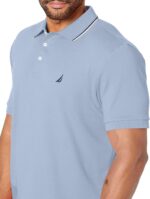 Nautica Men's Classic Fit Short Sleeve Dual Tipped Collar Polo Shirt - Image 3