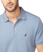 Nautica Men's Classic Fit Short Sleeve Dual Tipped Collar Polo Shirt - Image 5