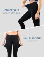 HUE Women’s Cotton Ultra Legging with Wide Waistband, Available in Capri and Legging Length - Image 5
