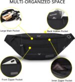 MAXTOP Large Crossbody Fanny Pack with 4-Zipper Pockets,Gifts for Enjoy Sports Festival Workout Traveling Running Casual Hands-Free Wallets Waist Pack Phone Bag Carrying All Phones - Image 3