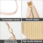 KKXIU Shoulder Bag for Women Cute Hobo Purses and Handbags Retro Clutch Underarm Purse | Cute - Image 6