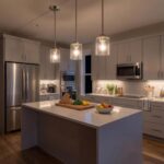 Kichler Winslow 7.5" Mini Kitchen Pendant with Clear Seeded Glass in Brushed Nickel, (7.5" H x 4.25" W), 44032NI - Image 7